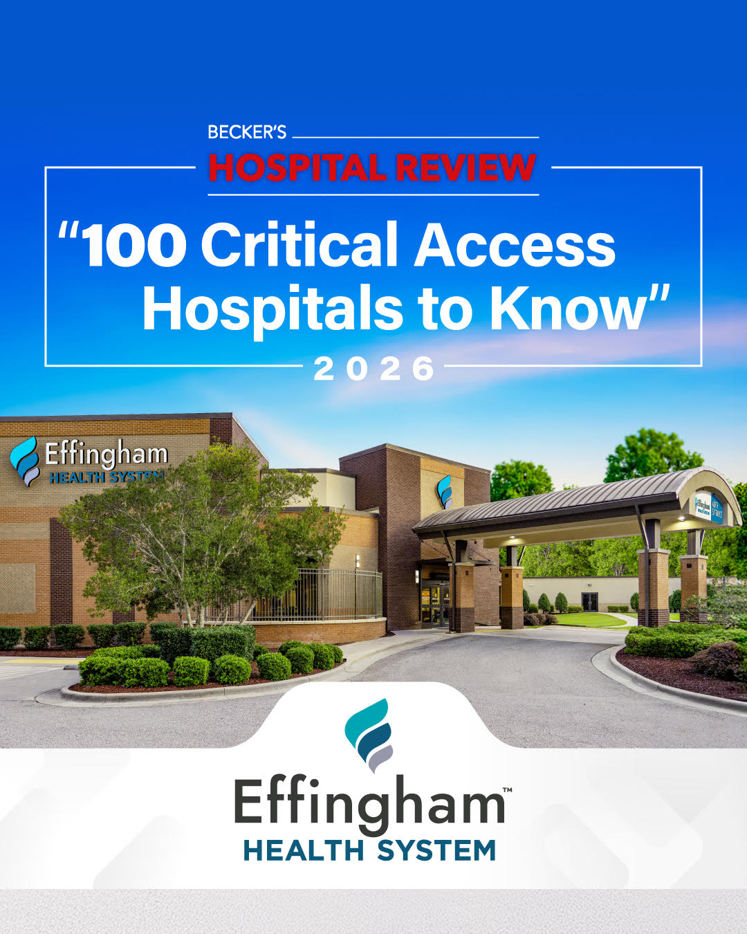 EHS makes Becker’s Hospital Review’s “100 Critical Access Hospitals to Know” for 2026